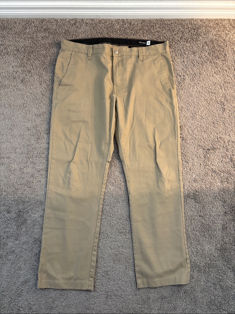 Volcom Men's Tan Chino Pants